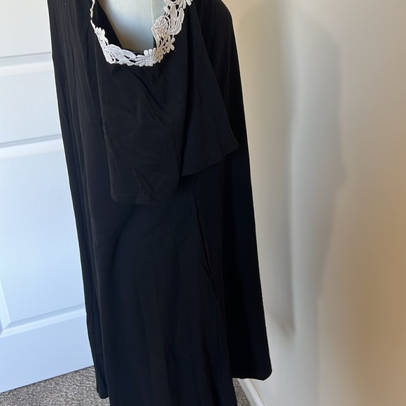 NWT, Large Aoxwomen Cold Shoulder Crewneck Pullover Mini Dress with Pockets. - Picture 7 of 12